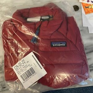 Patagonia Red Wax Down Sweater 12-18 months